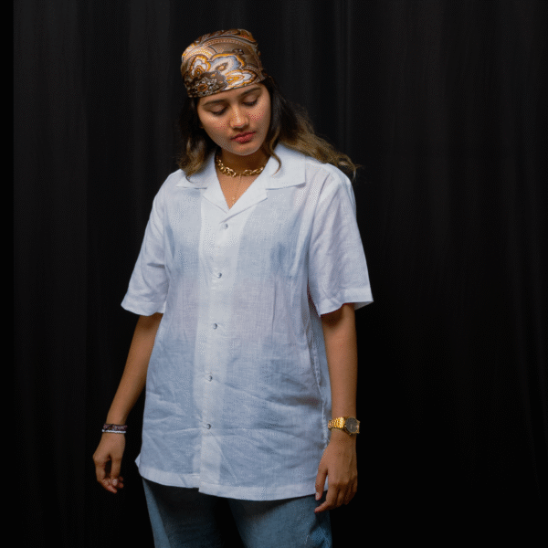 BARE LINEN UNISEX SHIRT - Image 2