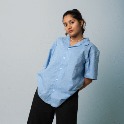 AZURE BLOOM UNISEX SHIRT